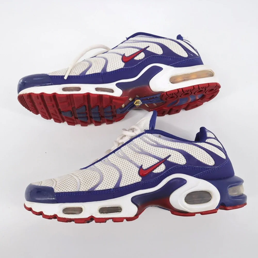 Nike Air Max Plus‎ CJ9928-100 Sneakers Blue White Mens 8.5 No Insoles